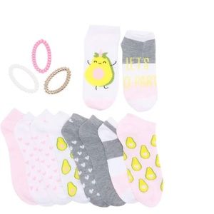 🌼3for15$🌼NWT CandyGirl 10pair no-show ladies socks size 4-10with 3 bonus🎀